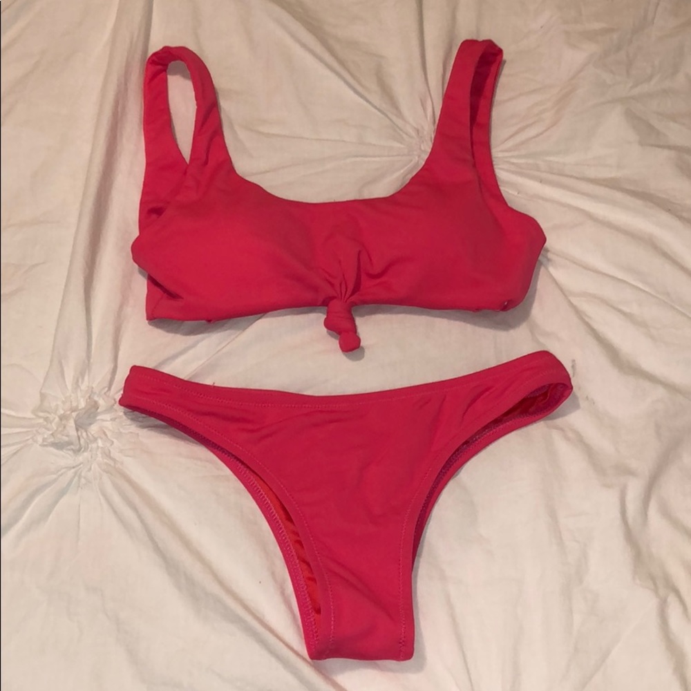 Bright pink Zaful bikini